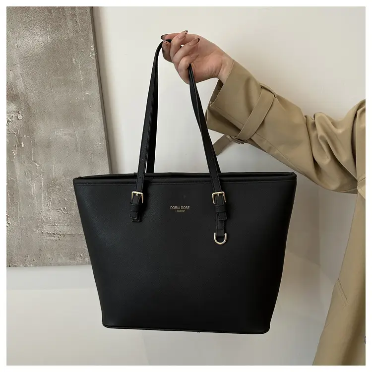 Black Large Capacity Women's Tote Bag — feature 15