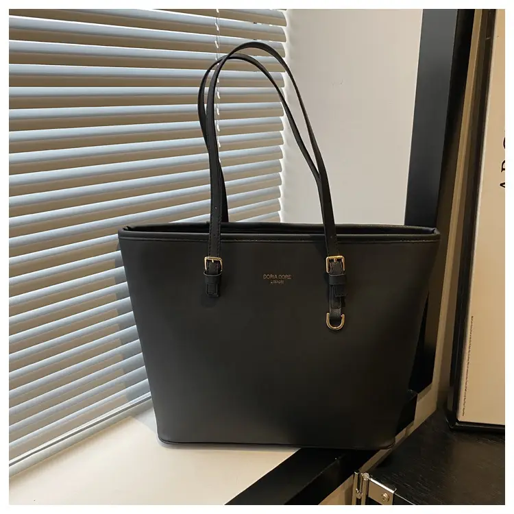Black Large Capacity Women's Tote Bag — feature 21