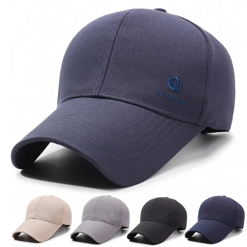 Men Navy Blue Letter Embroidered Baseball Cap - Image 6