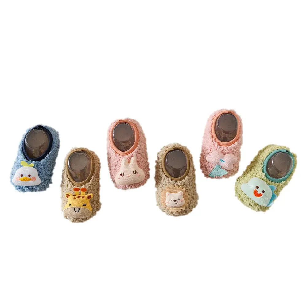 Baby Cartoon Pink Cotton Socks Toddler Non-Slip Floor - Image 11