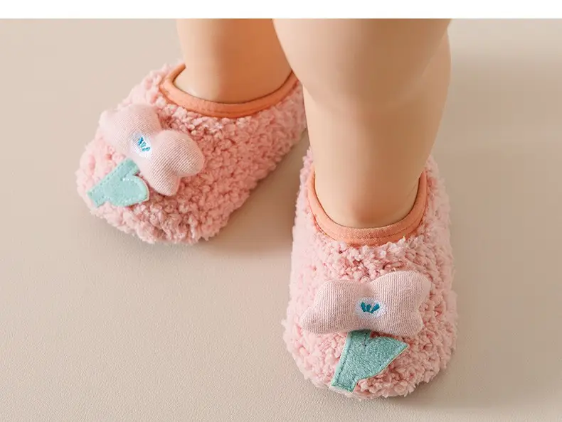 Baby Cartoon Pink Cotton Socks Toddler Non-Slip Floor — feature 13
