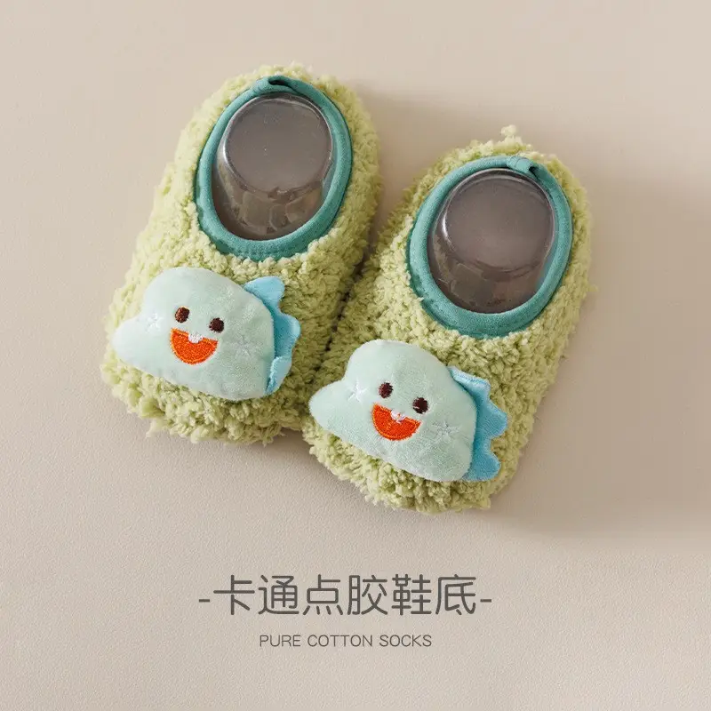 Baby Cartoon Pink Cotton Socks Toddler Non-Slip Floor - Image 5