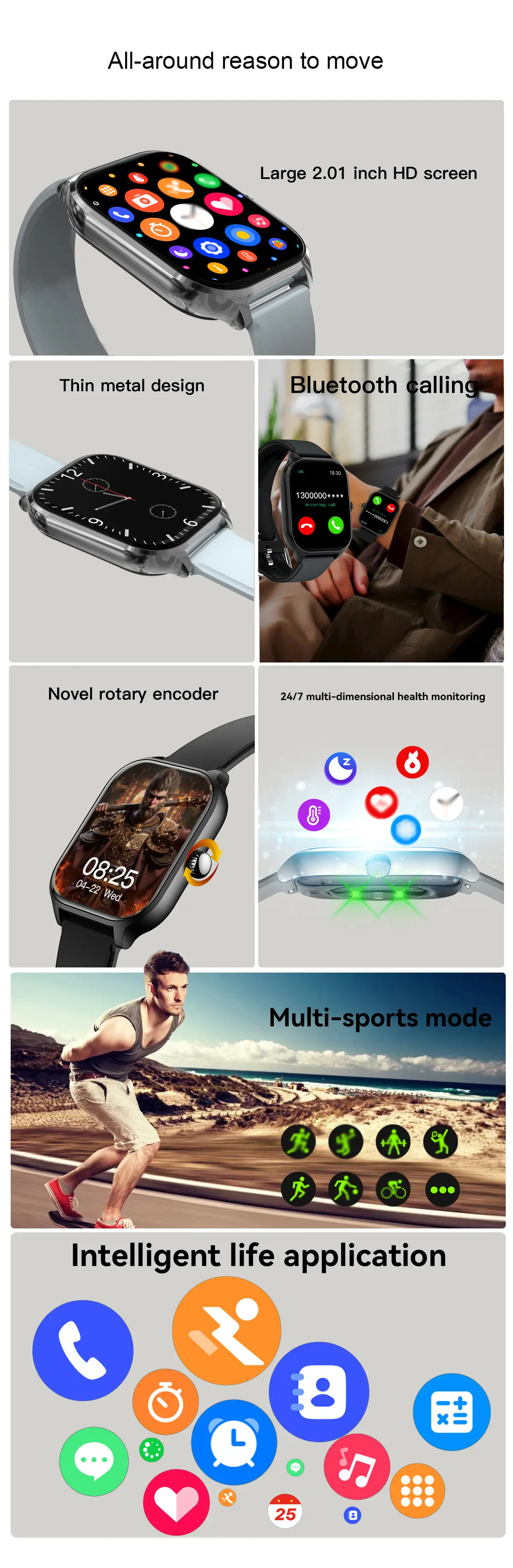 H9 Pro Max Smart Watch Gold & Silver Mesh Band — feature 6