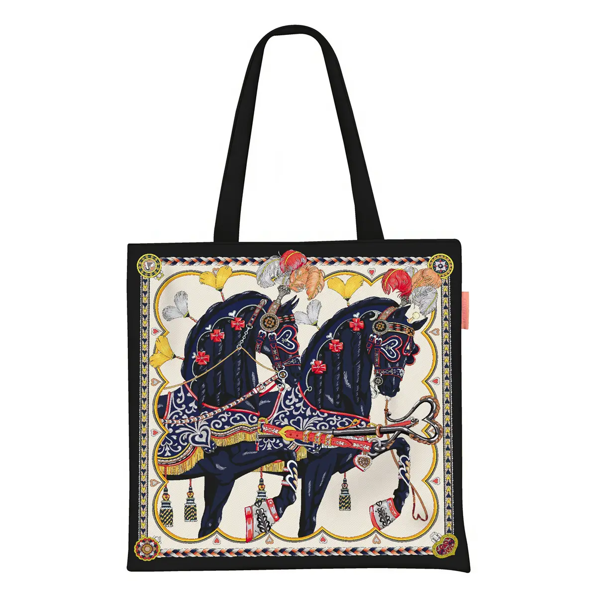 Korean Style Love Sweet Saddles Canvas Bag Large Capacity - Image 6
