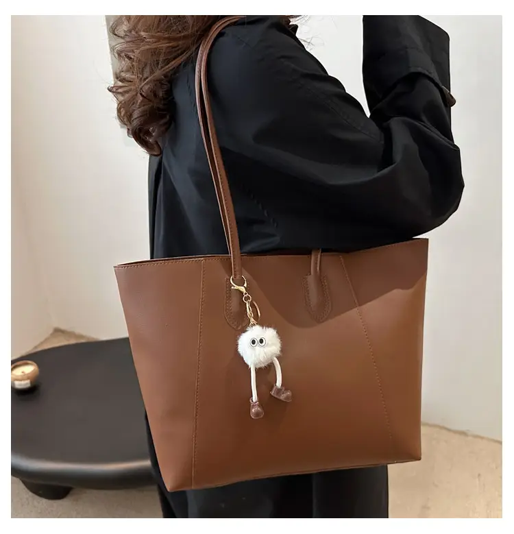 Brown Leather Shoulder Bag for Women Autumn Winter — feature 10