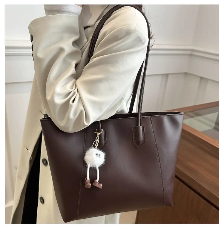 Brown Leather Shoulder Bag for Women Autumn Winter — feature 14