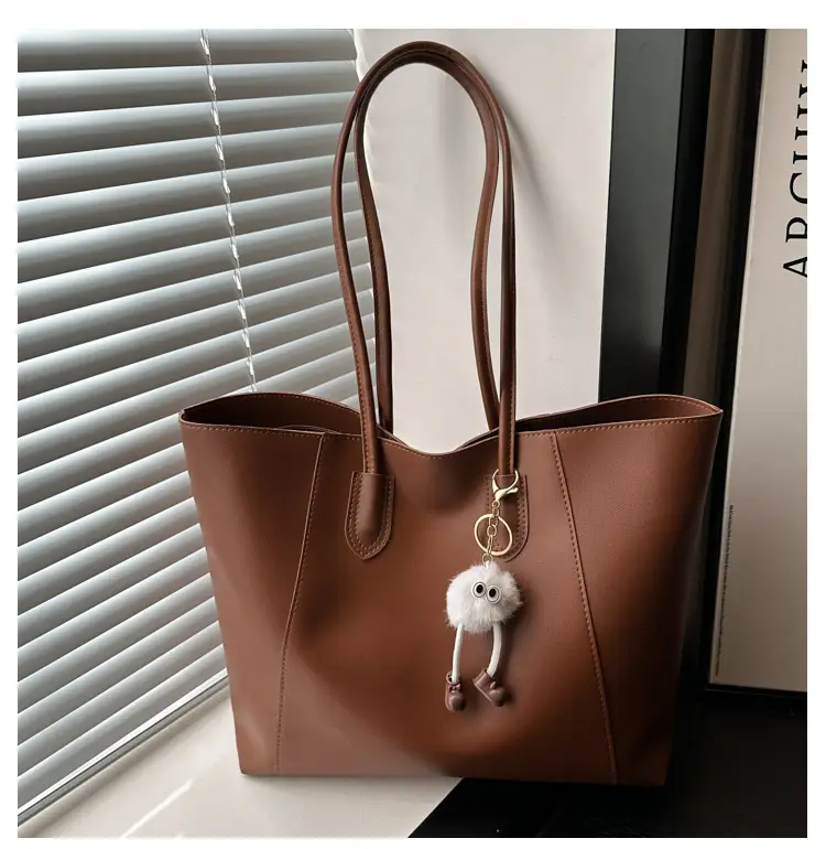 Brown Leather Shoulder Bag for Women Autumn Winter — feature 20