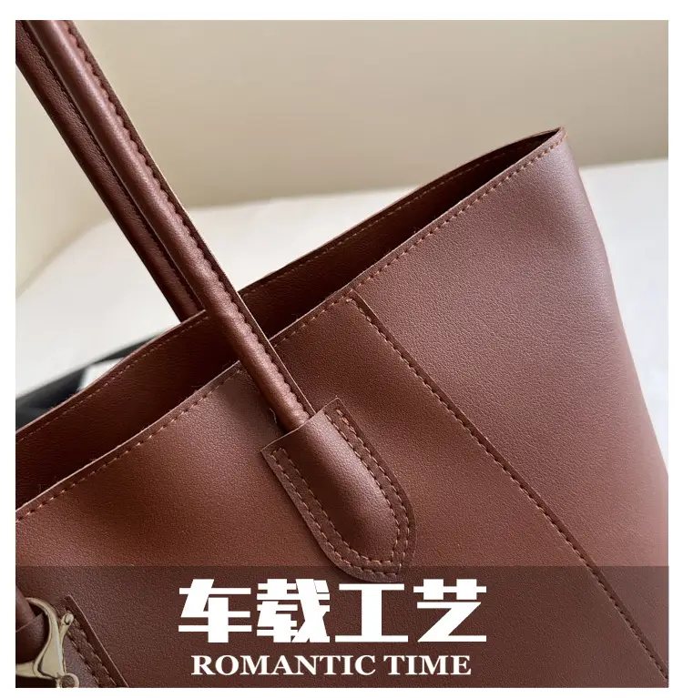 Brown Leather Shoulder Bag for Women Autumn Winter — feature 4
