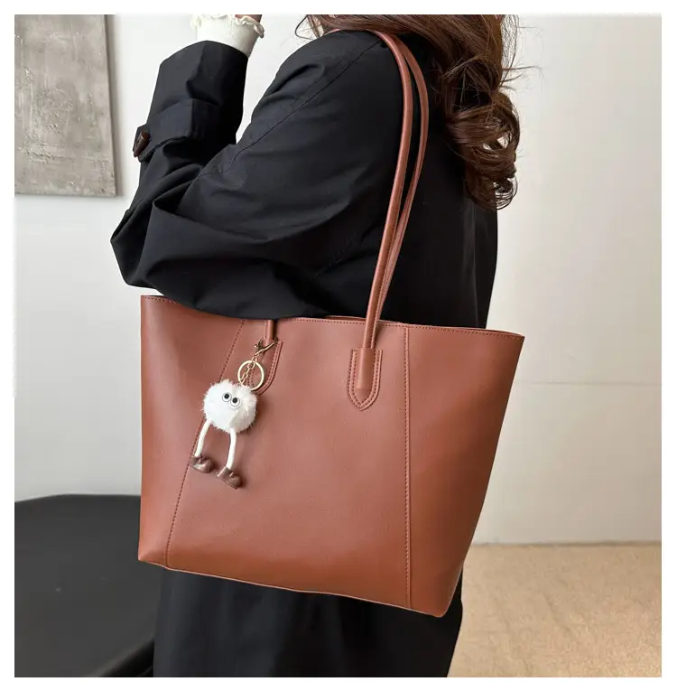 Brown Leather Shoulder Bag for Women Autumn Winter — feature 8