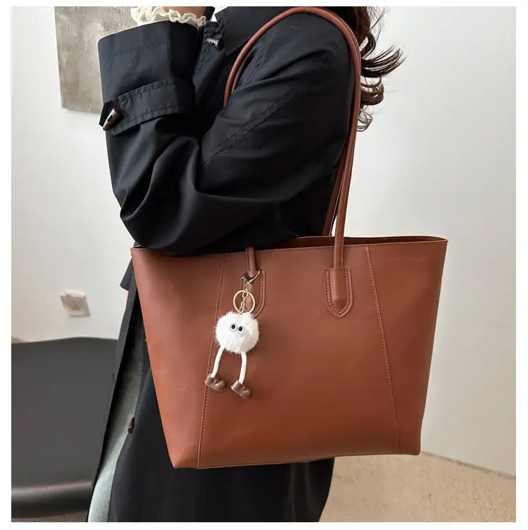 Brown Leather Shoulder Bag for Women Autumn Winter — feature 9