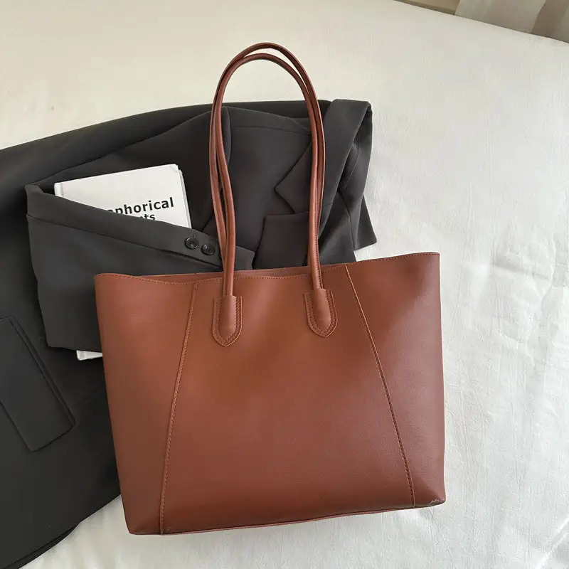 Brown Leather Shoulder Bag for Women Autumn Winter - Image 4