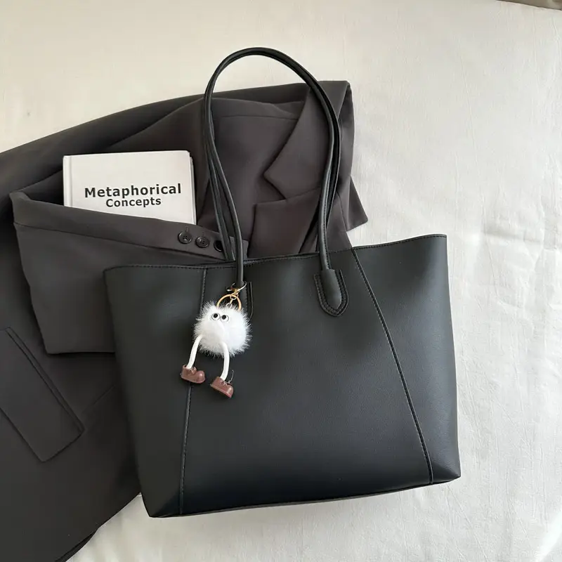 Brown Leather Shoulder Bag for Women Autumn Winter - Image 5