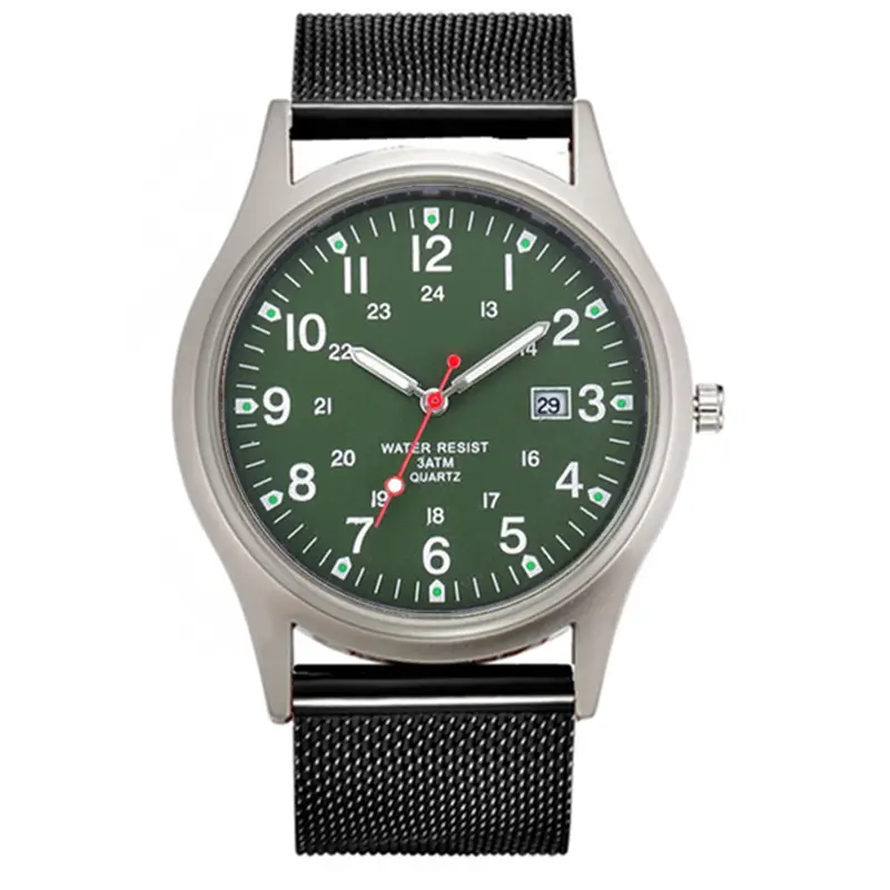 Stainless Steel Watch for Students with Calendar & Quartz - Image 2