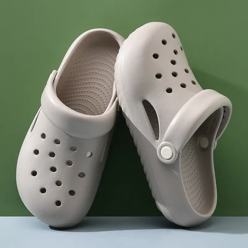 Wholesale Cave Shoes Women's Summer Outer Wear Beach Shoes Lightweight Half Heel Sandals Couple's Baotou Drifting Sandals