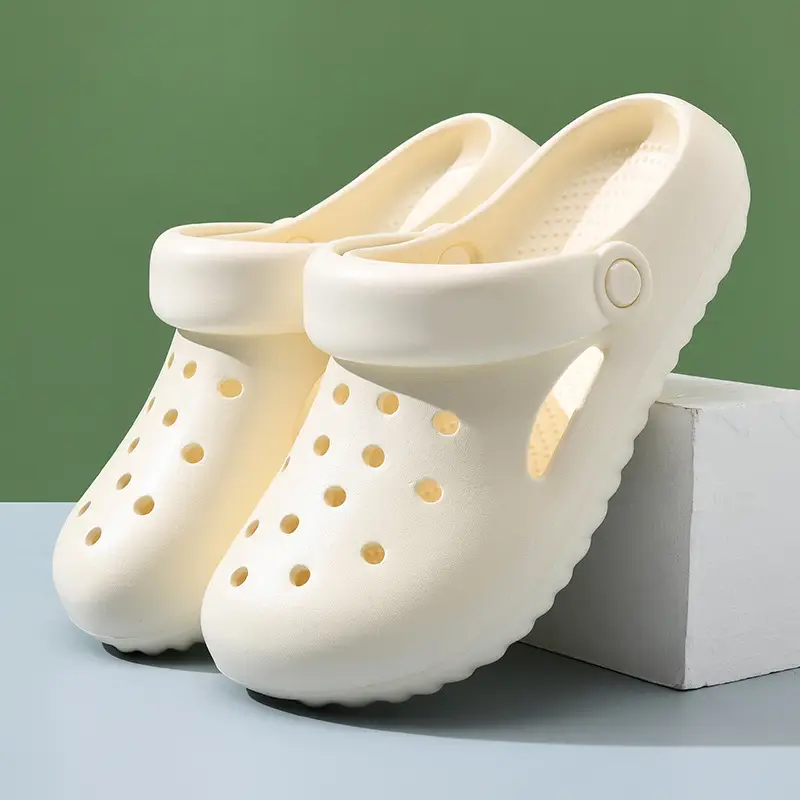 Wholesale Cave Shoes Women's Summer Outer Wear Beach Shoes Lightweight Half Heel Sandals Couple's Baotou Drifting Sandals
