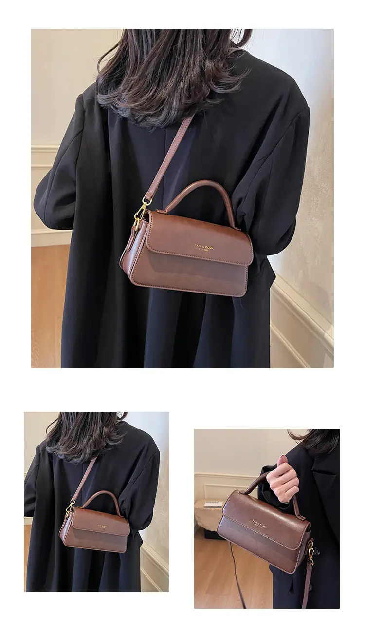Retro Brown Square Shoulder Bag for Women 2025 — feature 12