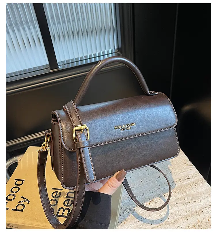 Retro Brown Square Shoulder Bag for Women 2025 — feature 3