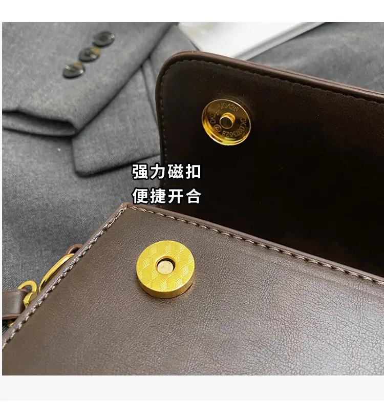 Retro Brown Square Shoulder Bag for Women 2025 — feature 6