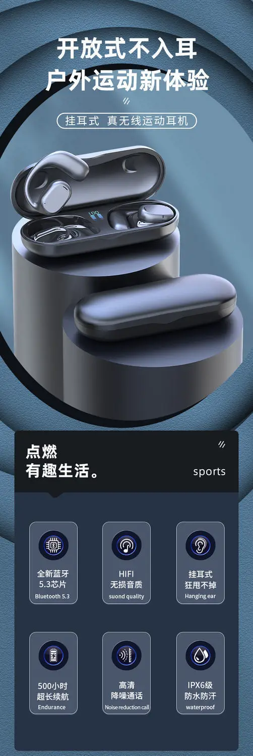 Wireless Bluetooth Headset with ANC & Bone Conduction β feature 3