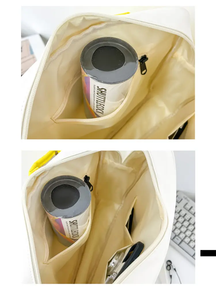 Crossbody Bag Yellow White Badminton Storage Portable — feature 45