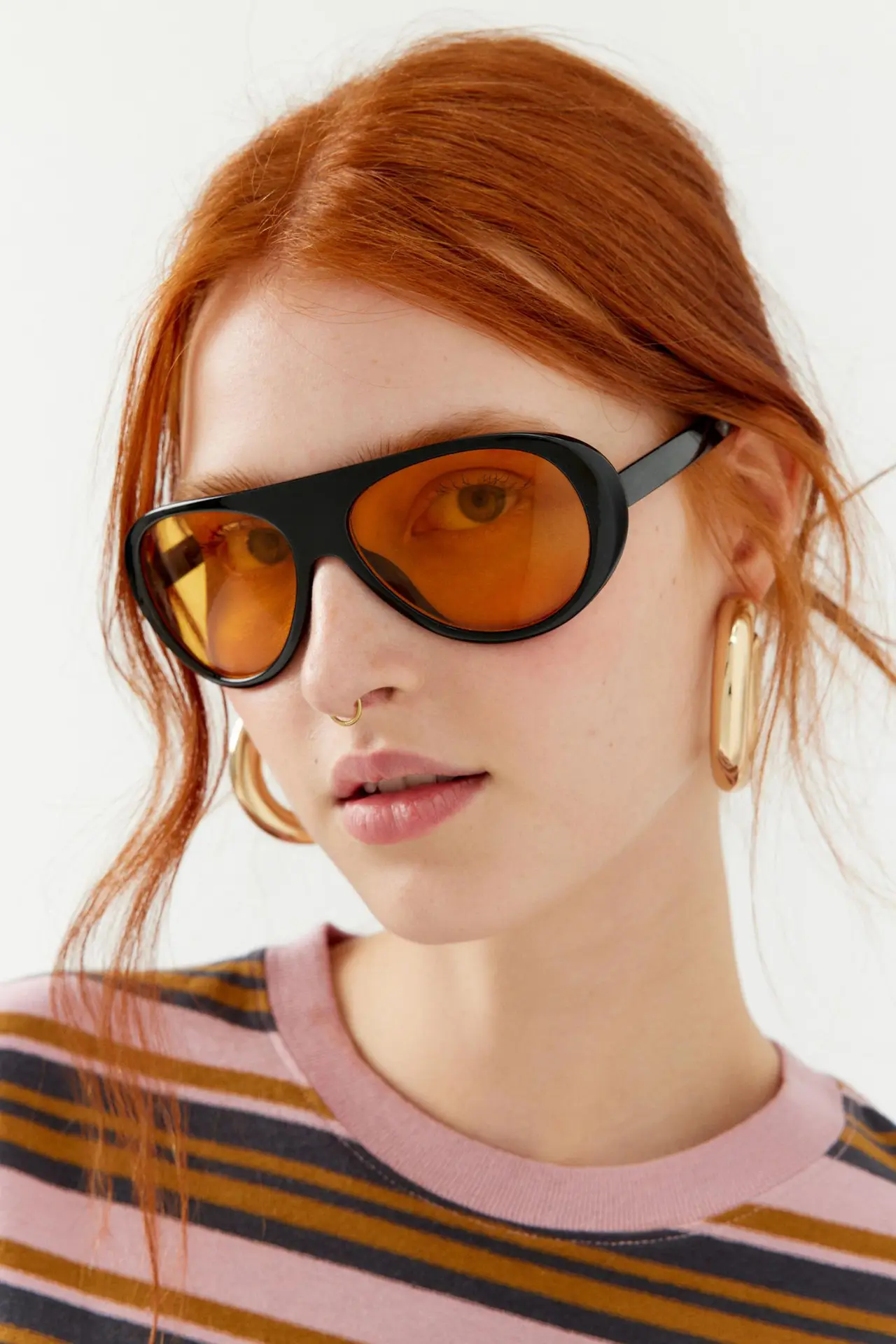 European American Retro Large Frame Sunglasses Men Women — feature 1