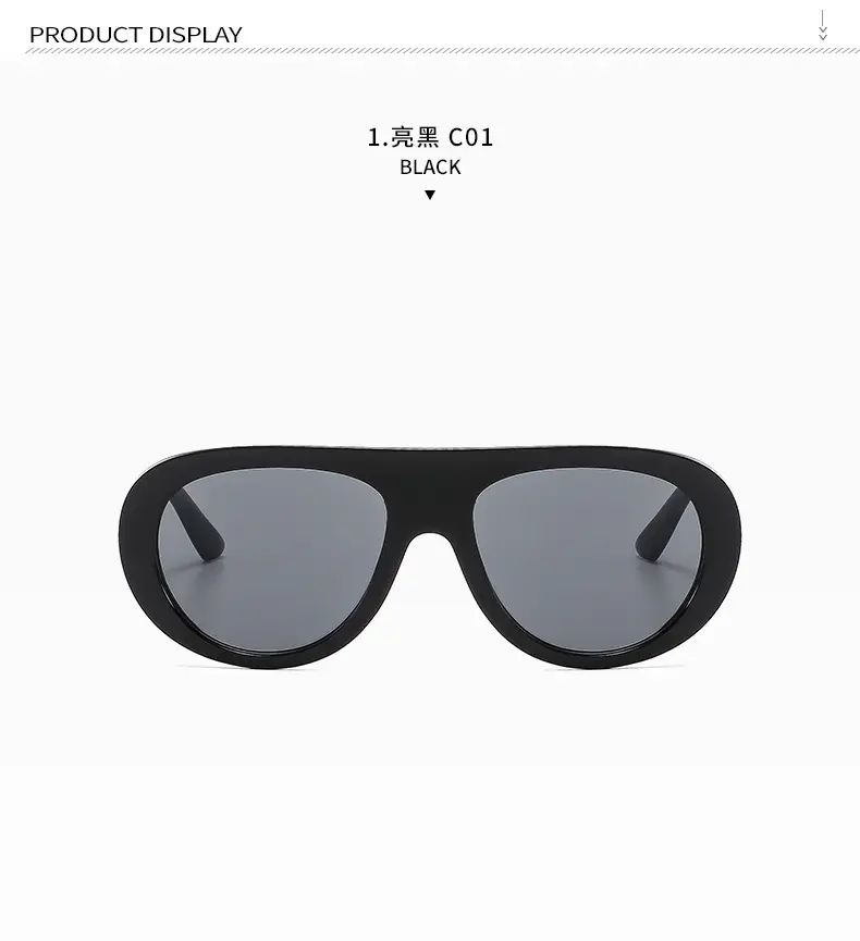 European American Retro Large Frame Sunglasses Men Women — feature 11