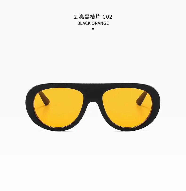 European American Retro Large Frame Sunglasses Men Women — feature 13