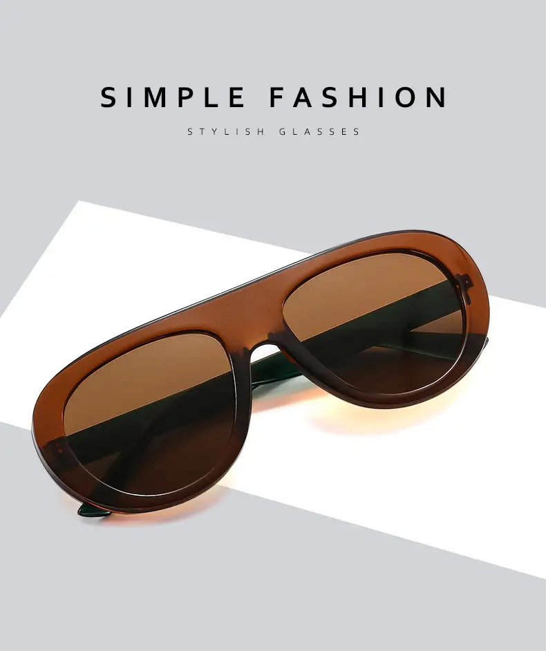European American Retro Large Frame Sunglasses Men Women — feature 3