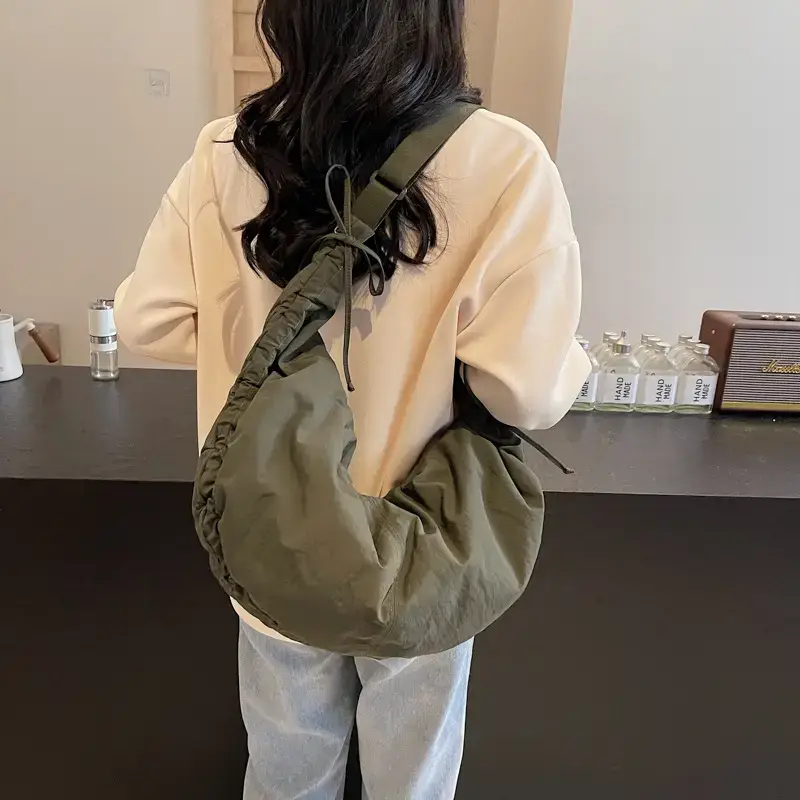 Xiaozhong Pleated Crescent Bag Women's 2024 - Image 9