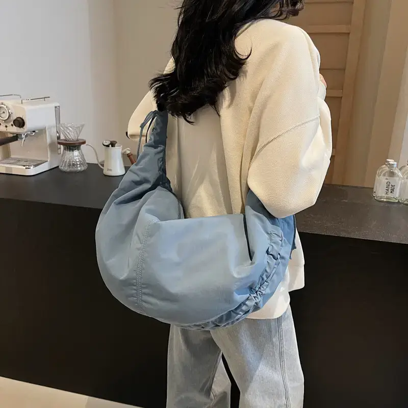 Xiaozhong Pleated Crescent Bag Women's 2024 - Image 11