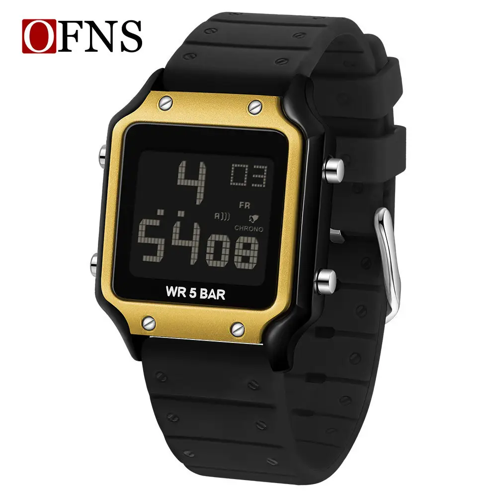 O'Fanni Blue Digital Watch 8.5 Bar Waterproof