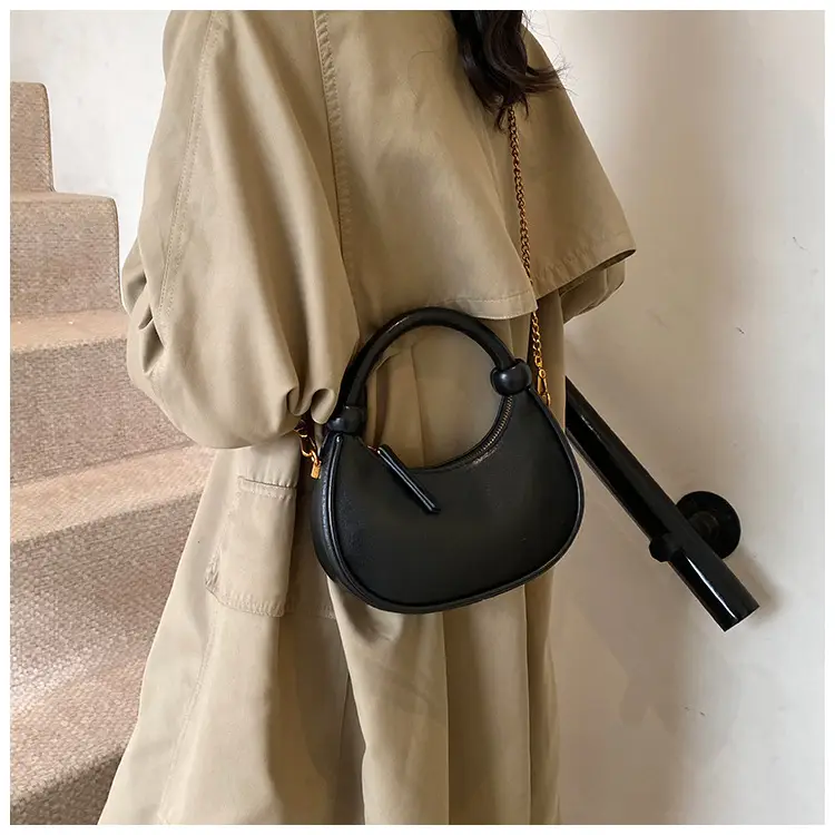 Women's Retro Textured Shoulder Bag Brown 2024 — feature 41