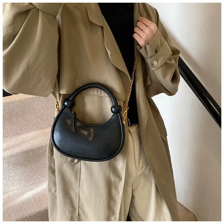 Women's Retro Textured Shoulder Bag Brown 2024 — feature 43