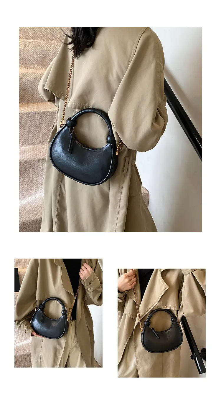 Women's Retro Textured Shoulder Bag Brown 2024 — feature 7