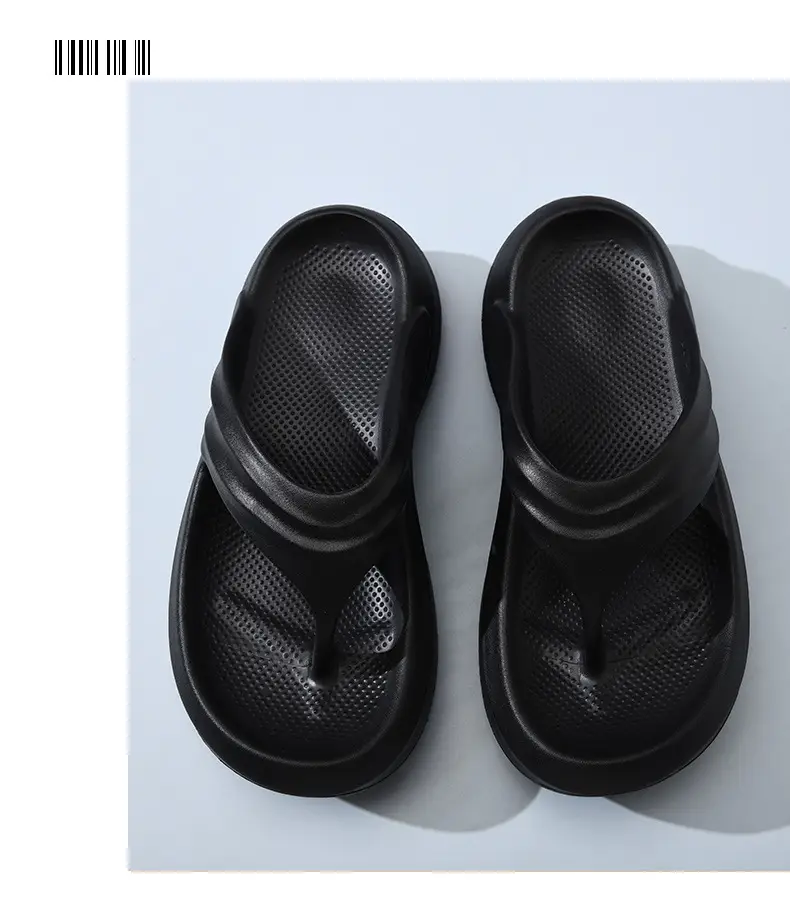 Flip-flops women's summer high-rise non-smelly feet thick-soled slippers EVA home all-match non-slip wear-resistant high-end slippers — feature 16