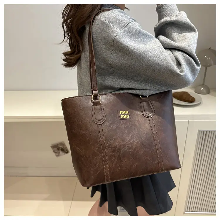 Black High-End Women's Large Capacity Shoulder Tote Bag — feature 13
