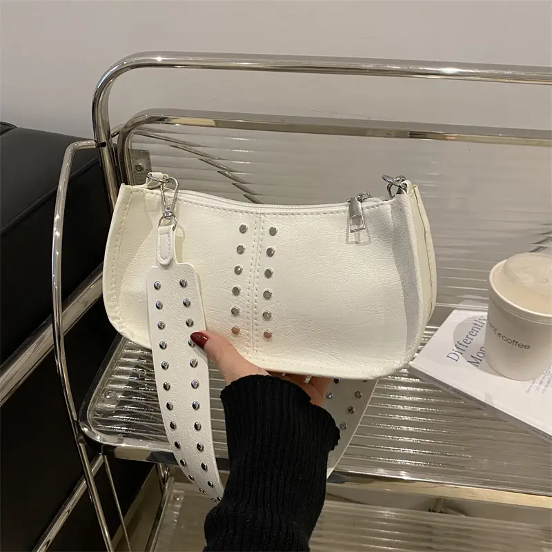 Black Rivet Crossbody Bag for Women 2024 - Image 9