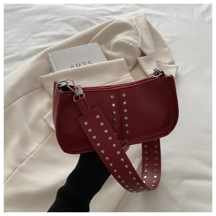 Black Rivet Crossbody Bag for Women 2024 - Image 4