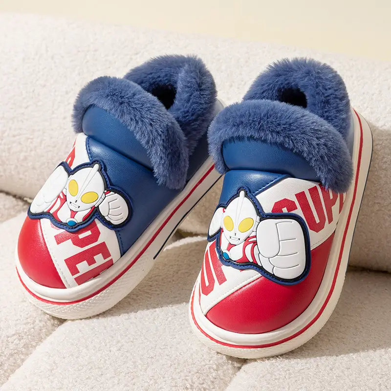 Cute Altman Children's Cotton Slippers Boys 2024 New Winter Indoor Home Exterior Wear Baby Warm Cotton Shoes - Image 7