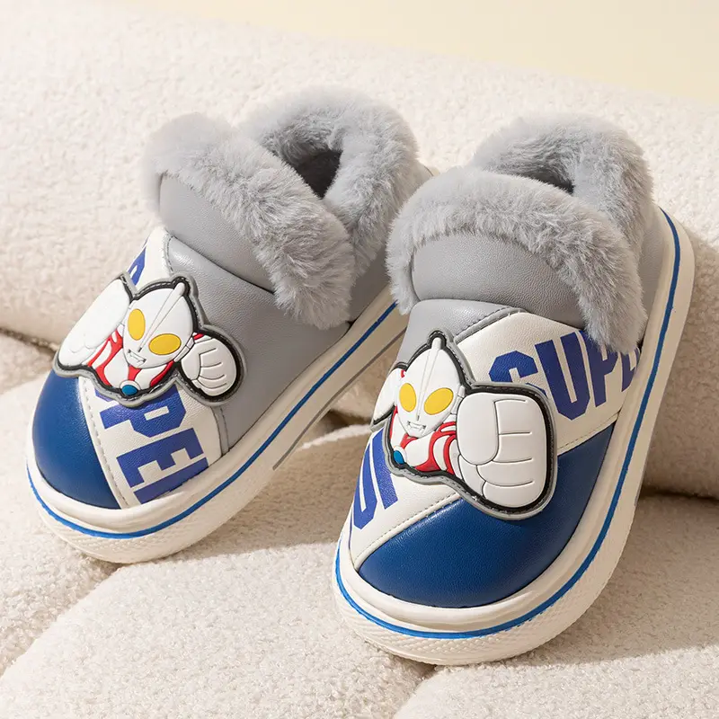 Cute Altman Children's Cotton Slippers Boys 2024 New Winter Indoor Home Exterior Wear Baby Warm Cotton Shoes - Image 8