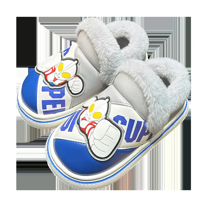 Cute Altman Children's Cotton Slippers Boys 2024 New Winter Indoor Home Exterior Wear Baby Warm Cotton Shoes - Image 9