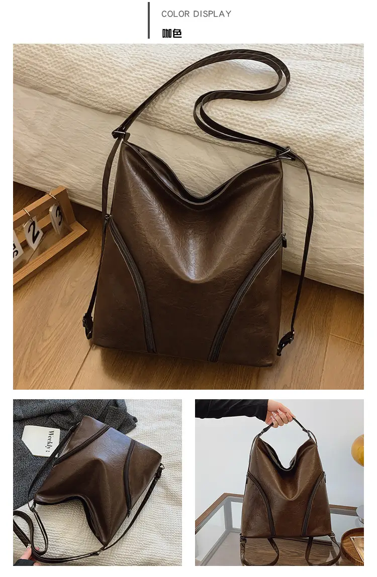 Brown PU Leather Crossbody Bag for Women — feature 18