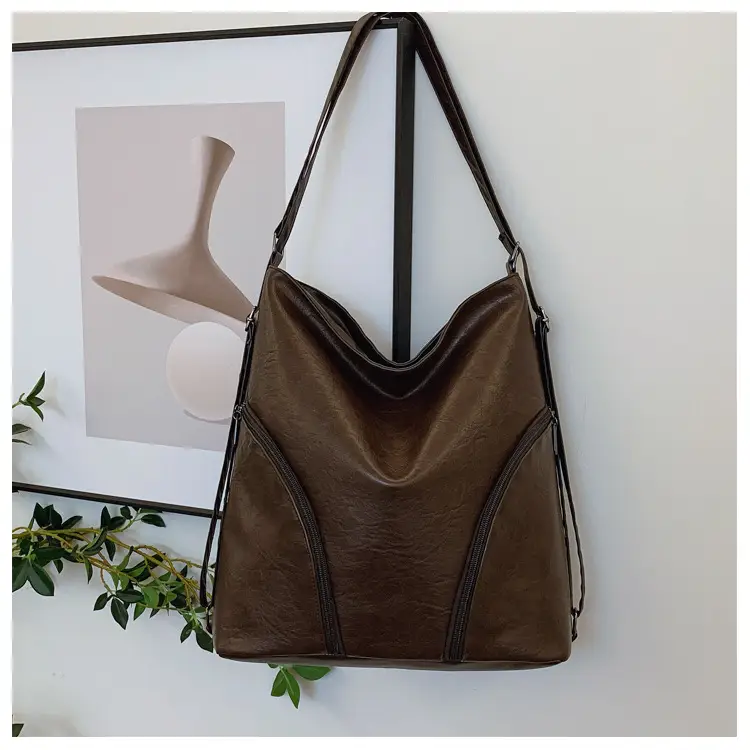 Brown PU Leather Crossbody Bag for Women — feature 21