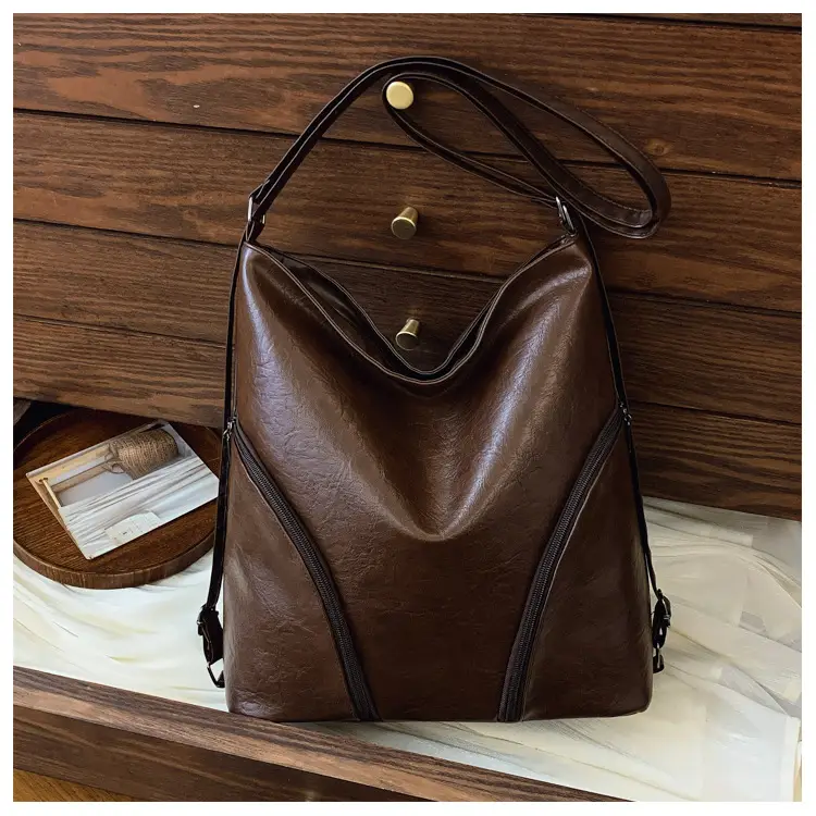 Brown PU Leather Crossbody Bag for Women — feature 24