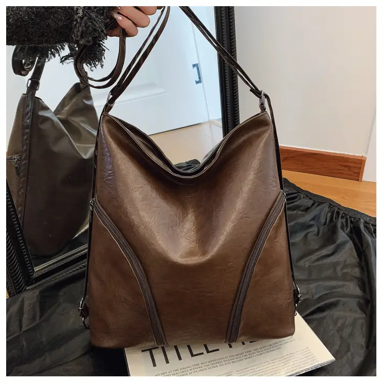 Brown PU Leather Crossbody Bag for Women — feature 30