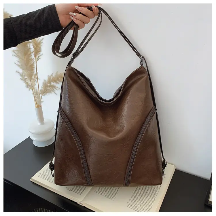 Brown PU Leather Crossbody Bag for Women — feature 35