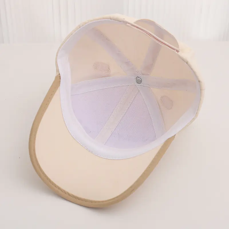 Cute Bear Cap for Kids Summer Sunshade Hat Grey