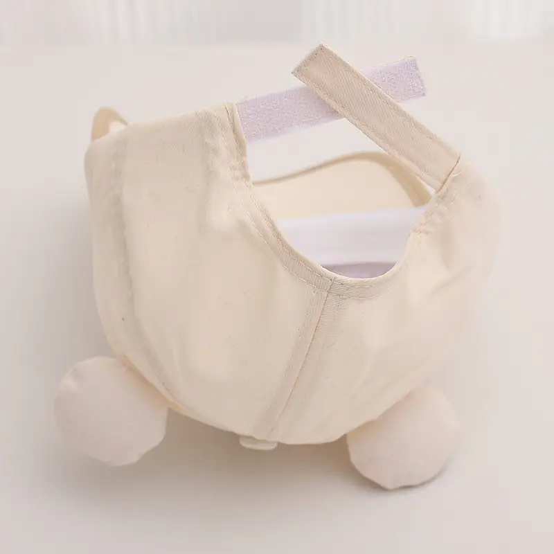 Cute Bear Cap for Kids Summer Sunshade Hat Grey — feature 14