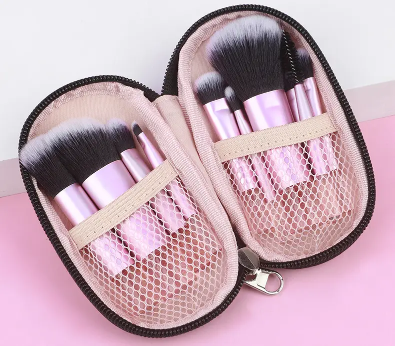 Cross-border 10-Piece Makeup Brushes Set Pink — feature 10