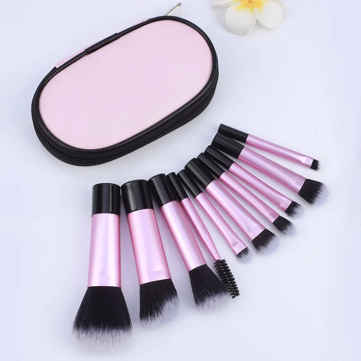 Cross-border 10-Piece Makeup Brushes Set Pink — feature 16